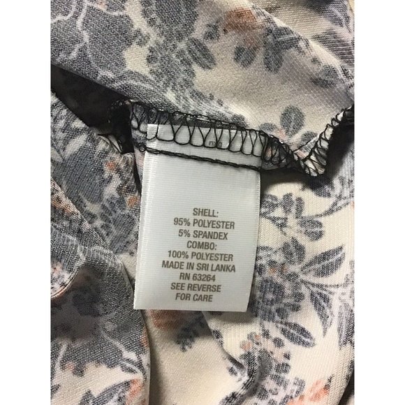 DB Established 1962 Womens BOHO Floral Sheer Sleeve Dress. Navy,peach,white sz10 - Picture 6 of 8